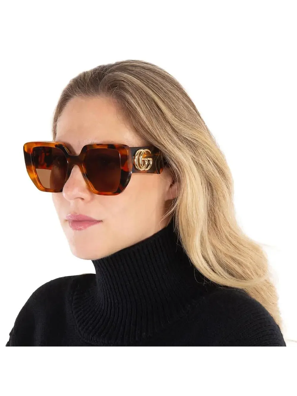 Gucci Brown Geometric Ladies Sunglasses #265175G20B